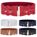 Grace Karin Femmes Femmes Femmes Mode 3 &quot;Wide Braided en cuir de polyuréthane élastique ceinture élastique ceinture CL010467